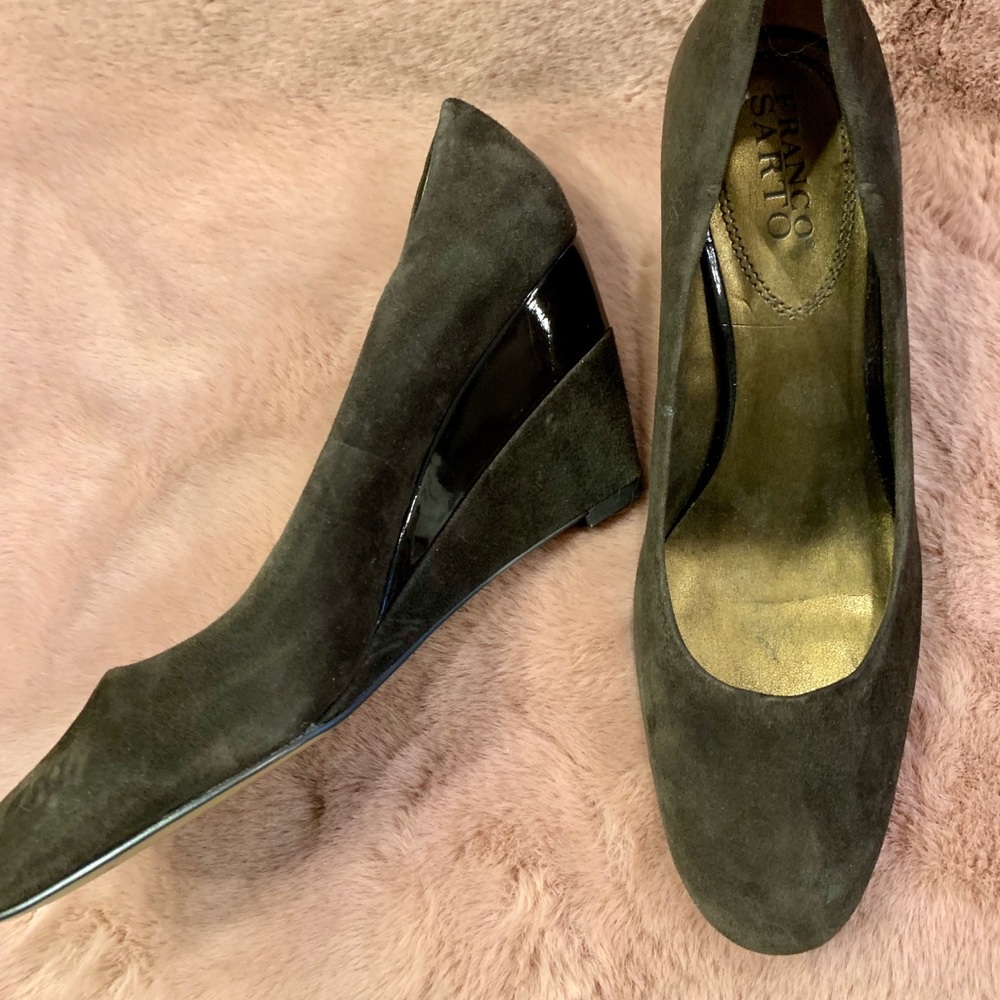 Suede Wedge